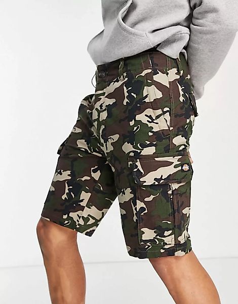 Dickies – Millerville – Shorts mit Military-Muster-Grün günstig online kaufen