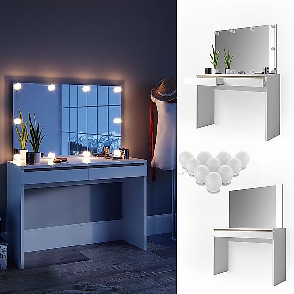 Vicco Schminktisch Emma, Weiß, 120 cm günstig online kaufen