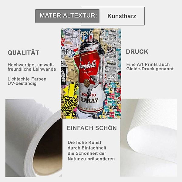 TPFLiving Kunstdruck OHNE RAHMEN, Bangsy Art günstig online kaufen