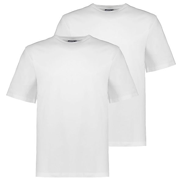 ADAMO Doppelpack T-Shirt aus Baumwolle Farbe weiß Größe: 7XL günstig online kaufen
