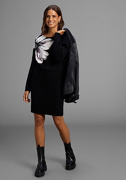 Laura Scott Strickkleid mit tollem Blumen-Strickmuster günstig online kaufen