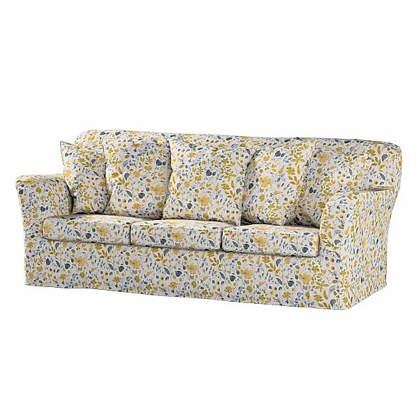Bezug für Tomelilla 3-Sitzer Sofa nicht ausklappbar, gelb-blau, Sofahusse, günstig online kaufen