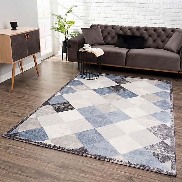 Sanat Teppich "Evra 7009" rechteckig 22 mm Höhe Wohnzimmer, Kurzflor, moder günstig online kaufen