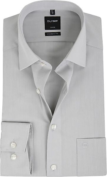 OLYMP Luxor Hemd Modern Fit Grau - Größe 44 günstig online kaufen