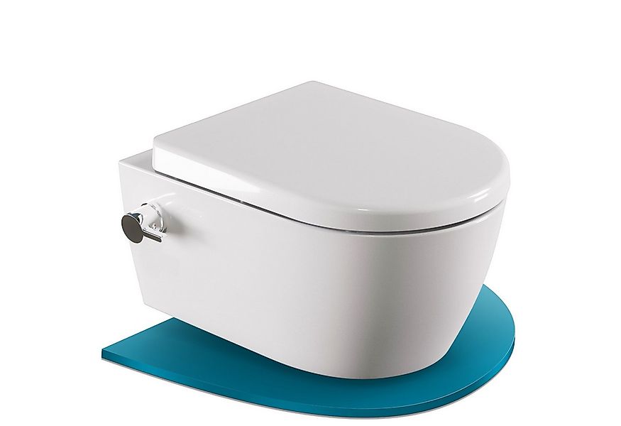 SSWW Dusch-WC mit Softclose WC-Sitz Tiefspül-WC spülrandloses WC Taharet, w günstig online kaufen