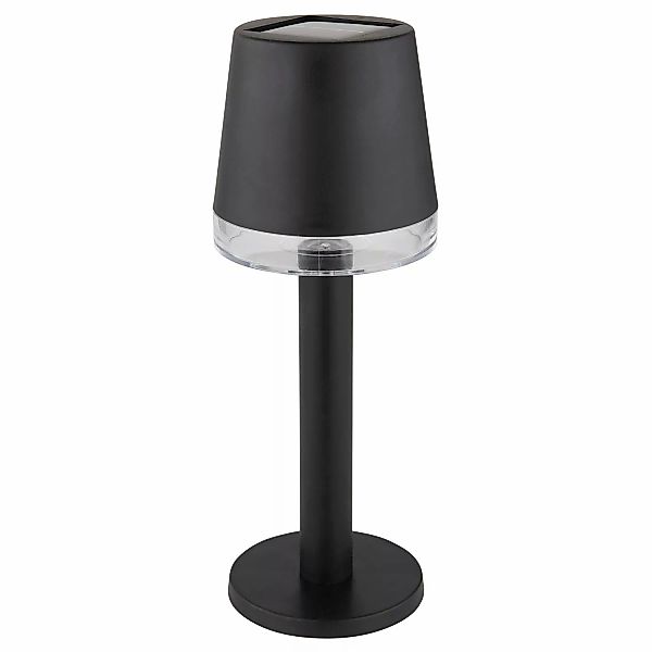Globo LED Solarleuchte Kunststoff Klar Ø 8 cm Schwarz Matt günstig online kaufen