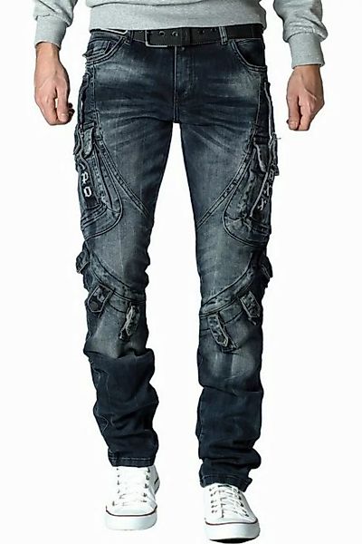 Cipo & Baxx Regular-fit-Jeans Cargo Hose BA-CD440 Blau W33/L34 (1-tlg) Stit günstig online kaufen