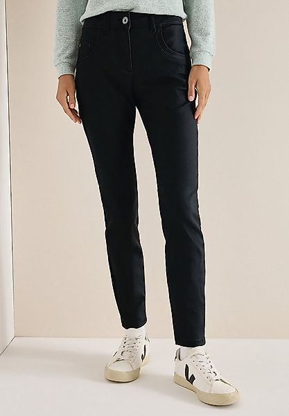 CECIL 5-Pocket-Hose Style Toronto im Leder-Look, mit leicht glänzender Besc günstig online kaufen