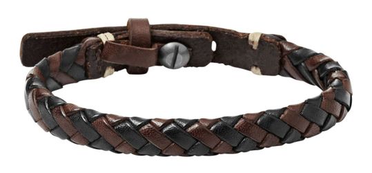 Fossil Lederarmband Leather Bracelet, aus echtem günstig online kaufen