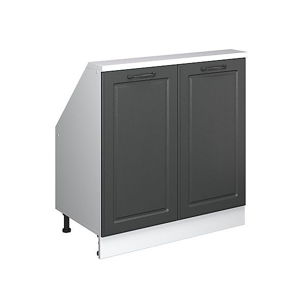 Vicco Unterschrank R-Line, Anthrazit Landhaus/Weiß, 80 günstig online kaufen