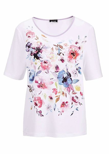 GOLDNER Print-Shirt "Kurzgröße Bezauberndes Druckshirt mit Motivdruck" günstig online kaufen