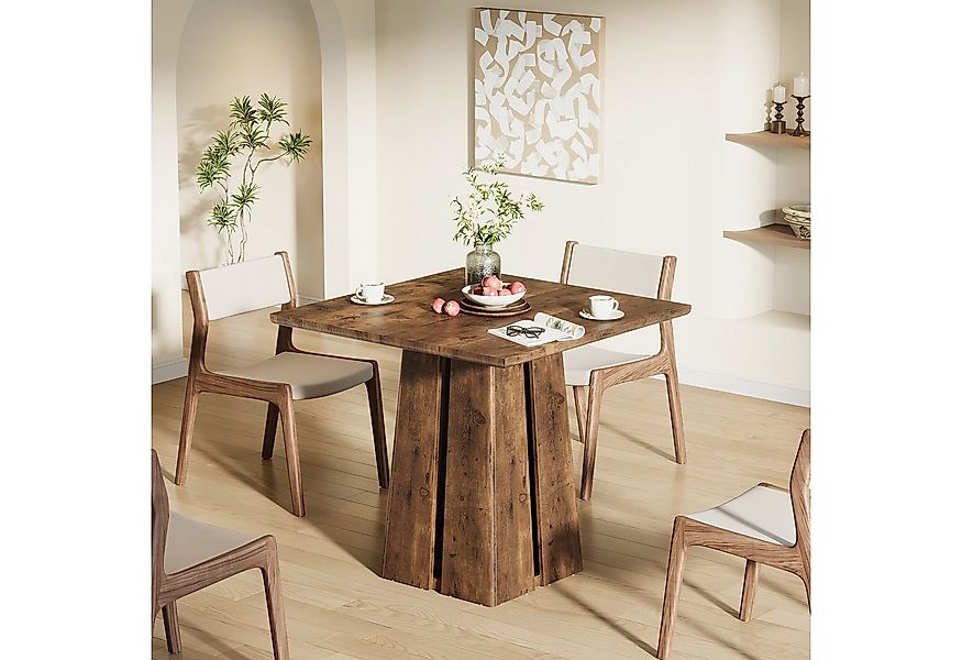 Tribesigns Esstisch Industrieller Küchentisch für 4, Quadratisch 80cm Klein günstig online kaufen