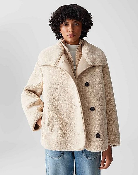 OPUS Winterjacke HAFINE weich im Shearling Look lockere Passform, weicher G günstig online kaufen