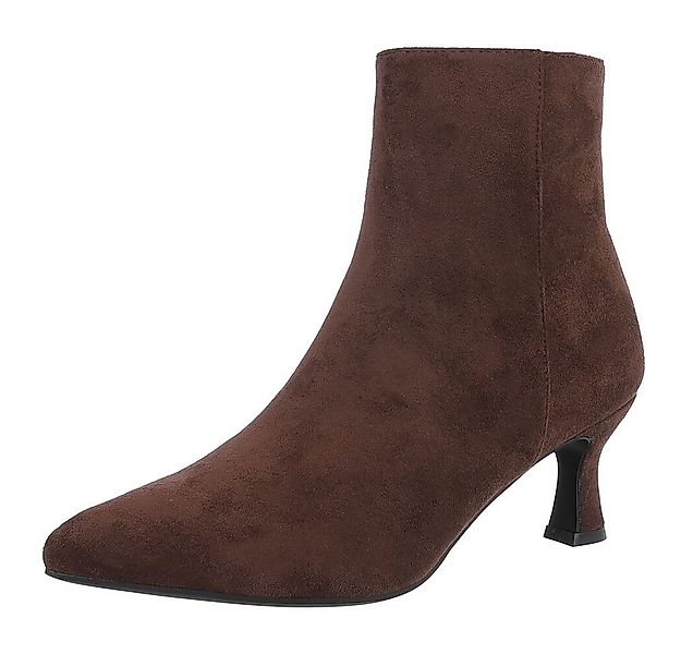 Ital-Design Elegante Stiefeletten mit spitzem Absatz für Damen Stiefelette günstig online kaufen