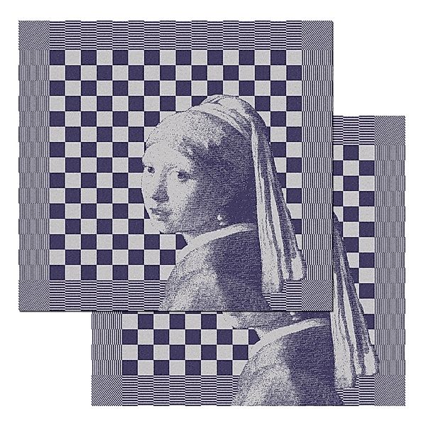 DDDDD Geschirrtuch "DDDDDD Kombi-Set, Girl with a pearl, 60 x 65 cm, (2er-P günstig online kaufen