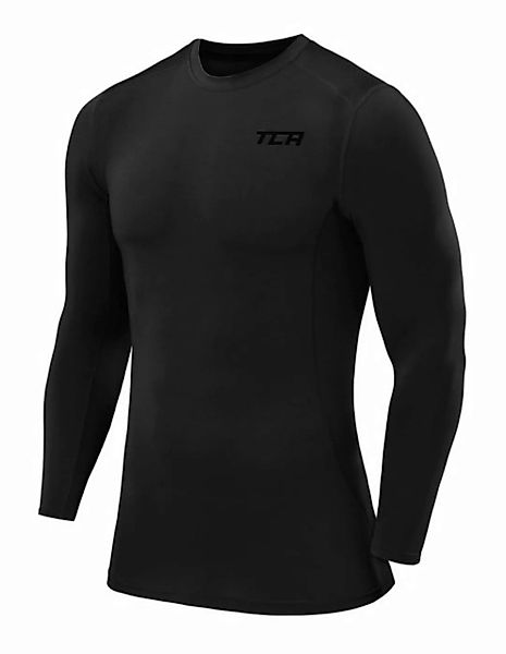 TCA Langarmshirt TCA Herren Langarm Kompressionsshirt - Schwarz (1-tlg) günstig online kaufen