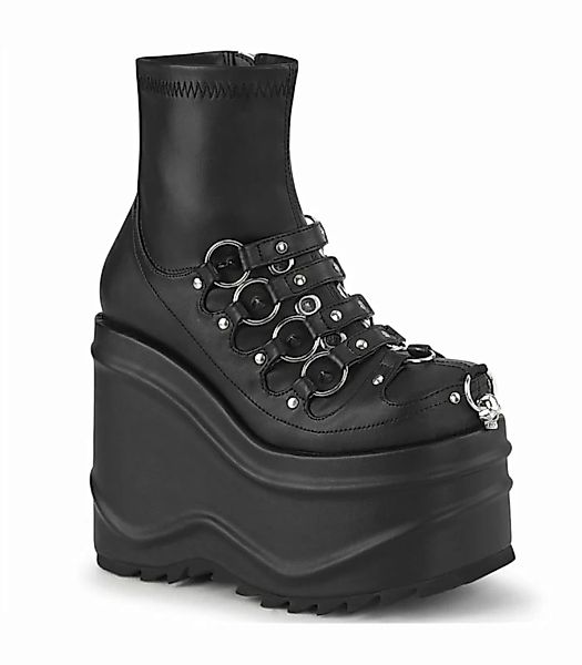 WAVE-110 Plateau Boots - Schwarz Matt | Demonia (Schuhgröße: EUR 41) günstig online kaufen
