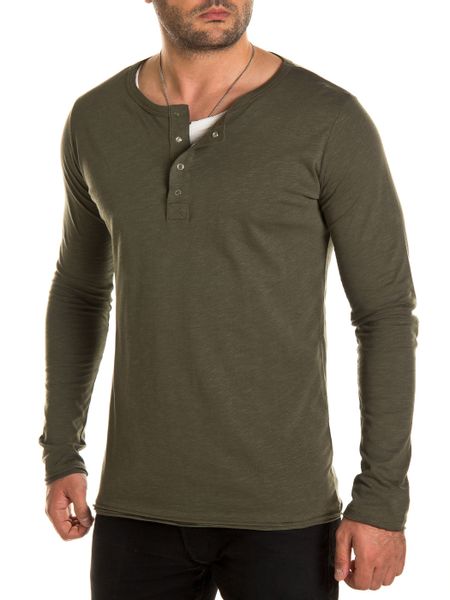 WOTEGA Langarmshirt WOTEGA - V-Neck Double günstig online kaufen