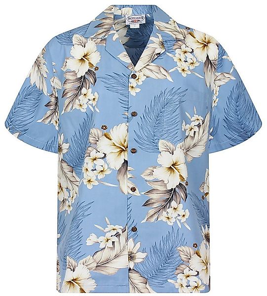 Pacific Legend Hawaiihemd Enzian Original Hawaiihemd mit 100% Kokosnuss-Knö günstig online kaufen