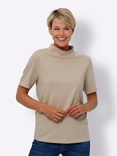 Classic Basics Stehkragenshirt "Kurzarm-Shirt", (1 tlg.) günstig online kaufen