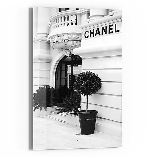 DEQOART Glasbild 'Chanel Eleganz', 'Chanel Eleganz', günstig online kaufen