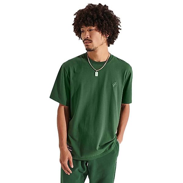 Superdry Code Essential Kurzärmeliges T-shirt S Dark Green günstig online kaufen