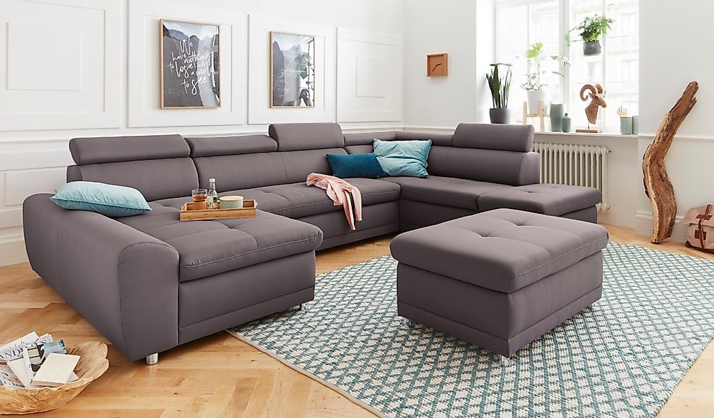 sit&more Wohnlandschaft Riva U-Form, wahlweise mit günstig online kaufen