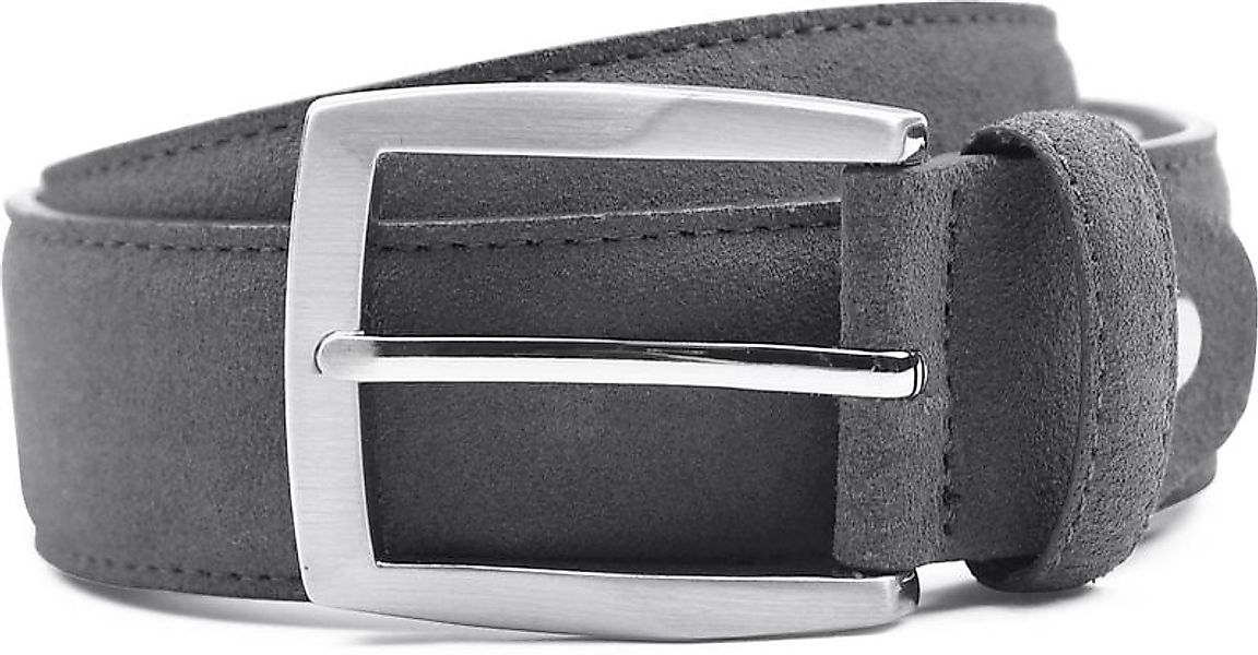Suitable Ledergürtel Wildleder Grau - Größe 105 günstig online kaufen