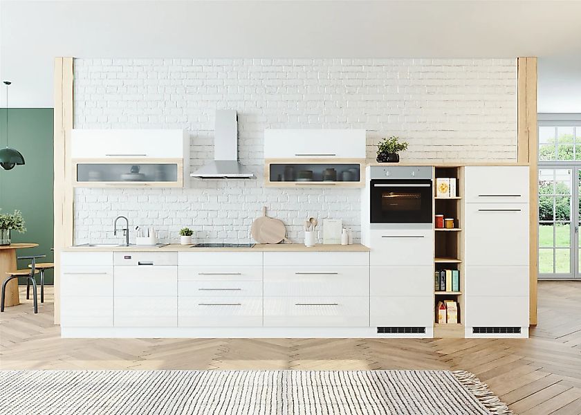 KOCHSTATION Küchenzeile »KS-Wien« Breite 440 cm, wahlweise mit E-Geräten günstig online kaufen