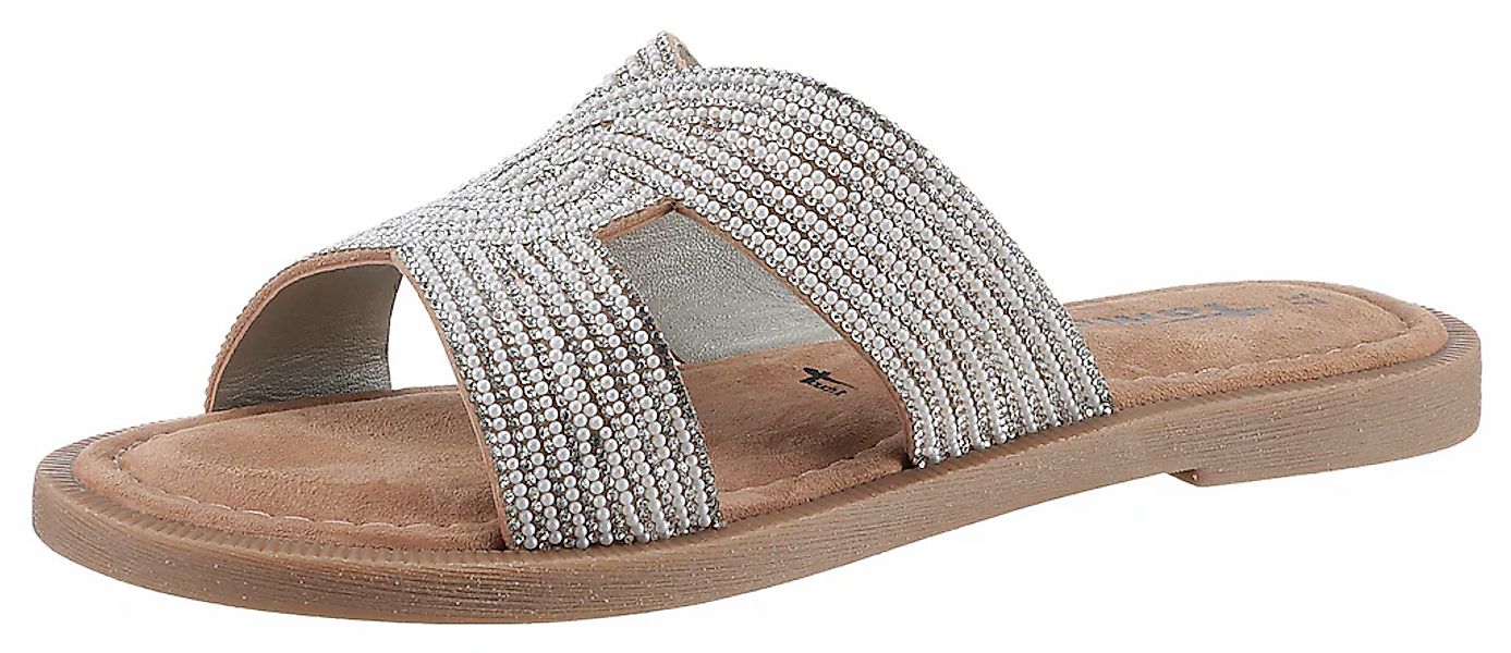 Tamaris Pantolette, Blockabsatz, Festtagsschuh, Sommerschuh in funkelnder O günstig online kaufen