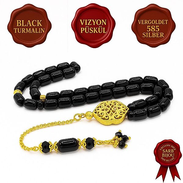 M-Punkt24 Kettenanhänger Tesbih Tespih Echte Steine günstig online kaufen