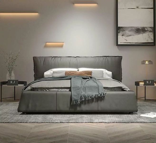 JVmoebel Bett, Design Leder Bett Doppel Ehe Modernes Hotel Textil Luxus günstig online kaufen