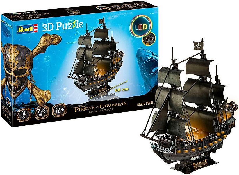 Revell® 3D-Puzzle Black Pearl, 293 Puzzleteile, mit LED günstig online kaufen