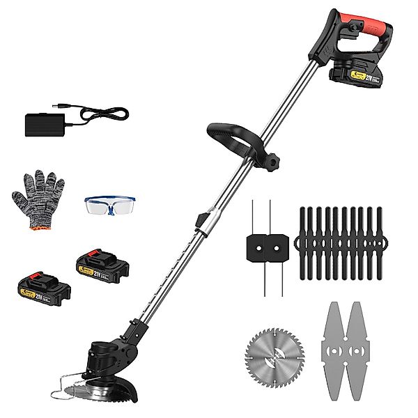 CONENTOOL Akku-Rasentrimmer 21V Elektrischer Rasentrimmer, 15 günstig online kaufen