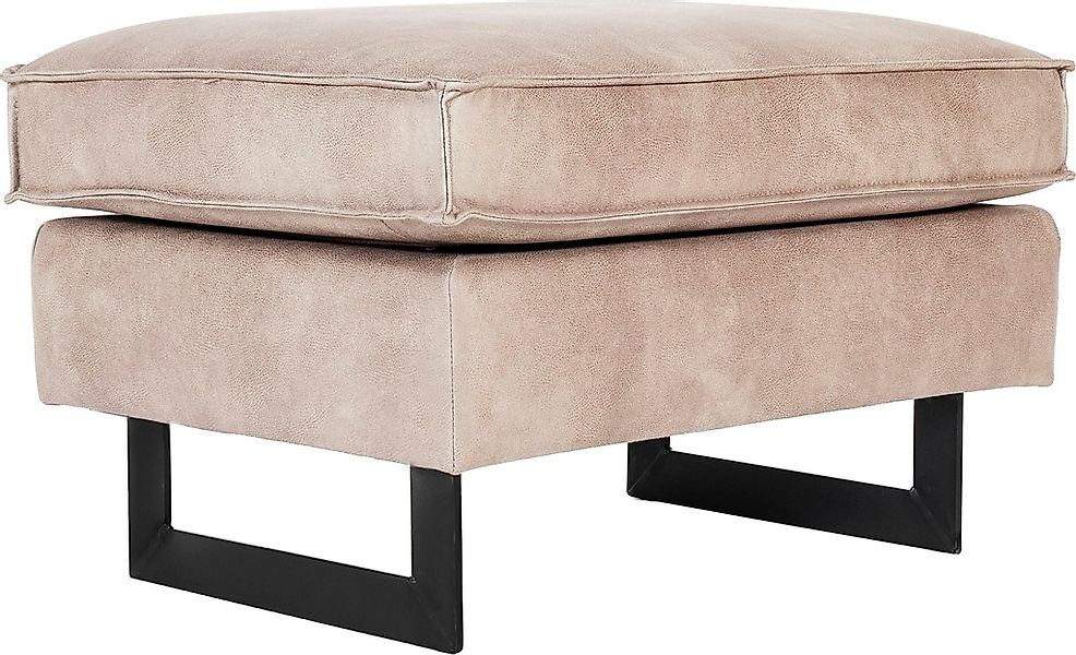 Home affaire Polsterhocker "Pinto" mit Keder, Metallfüßen und auch in Cord günstig online kaufen