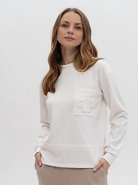 Passioni Sweatshirt mit Brusttasche 3D Aufdruck günstig online kaufen