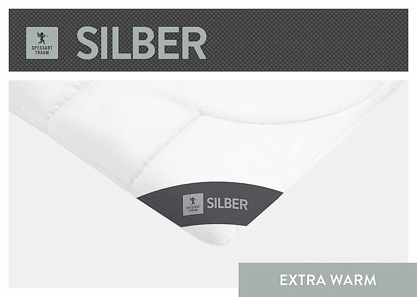 SPESSARTTRAUM Baumwollbettdecke "Silber" extrawarm 1 Stk. tlg. hergestellt günstig online kaufen