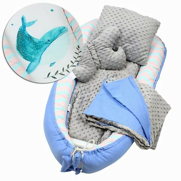 HAGO Babybett 5 teiliges Babynest Nestchen Kokon Reisebett Kuschelnest Matr günstig online kaufen