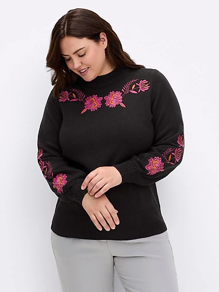 sheego by Joe Browns Stehkragenpullover "Pullover" günstig online kaufen