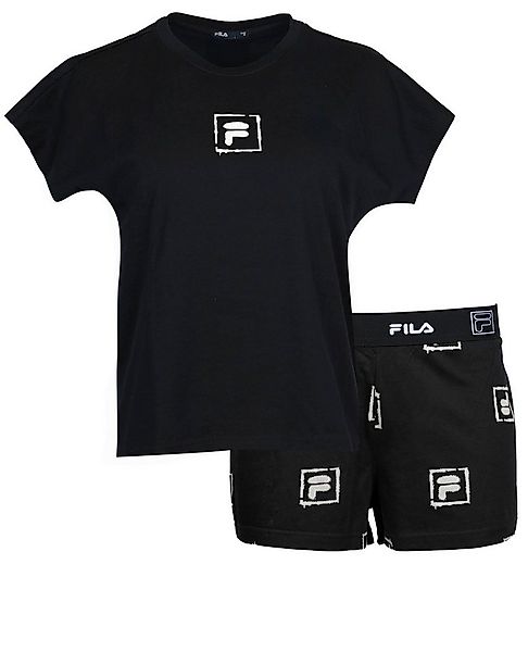 Fila Shorty WOMAN JERSEY PYJAMAS (2 tlg) mit auffälligem Logodruck, Rundhal günstig online kaufen