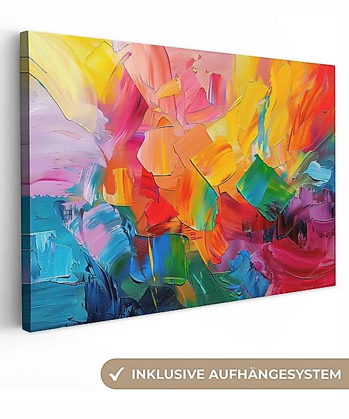 OneMillionCanvasses® Leinwandbild Abstrakt - Lackierung - Modern - Farbenfr günstig online kaufen