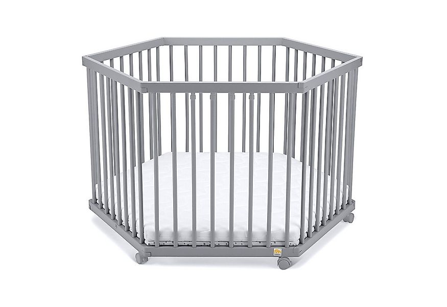 FabiMax Laufgitter 6-eck, Buche massiv, 4 Schlupfsprossen, stufenlos höhenv günstig online kaufen