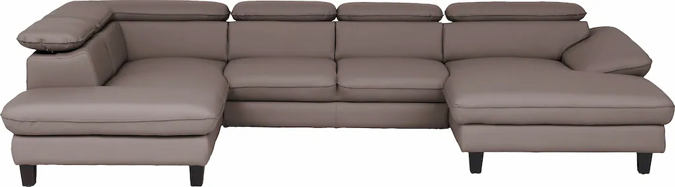 Home affaire Wohnlandschaft "Pilot U-Form" mit Kopfteilverstellung, wahlwei günstig online kaufen