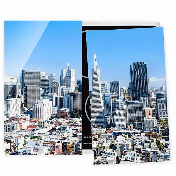 Herdabdeckplatte San Francisco Skyline günstig online kaufen