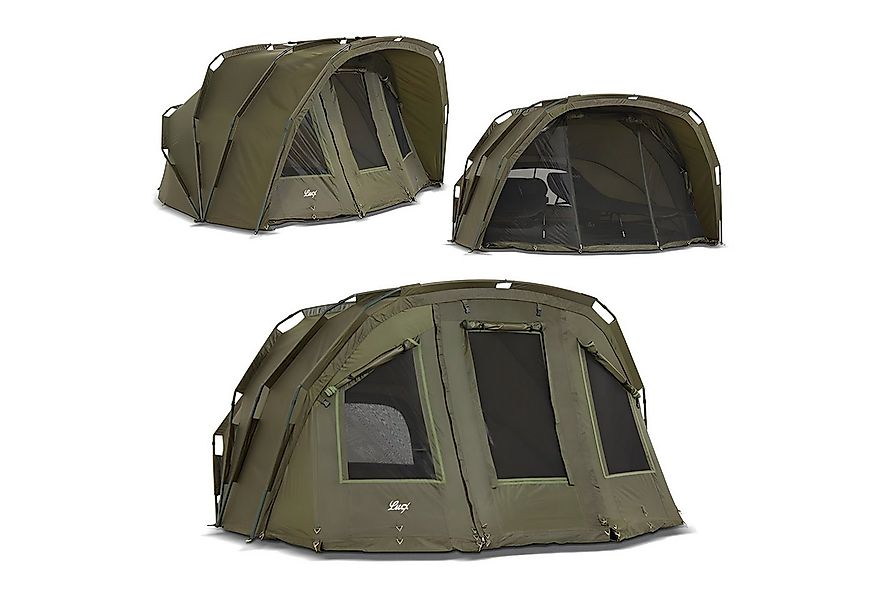 Lucx Angelzelt Tiger Karpfenzelt Bivvy, Personen: 3 (Komplett-Set) günstig online kaufen