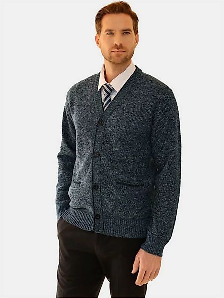 Allthemen Cardigan Herren Strickjacke mit V Ausschnitt Grobstrick Cardigan günstig online kaufen