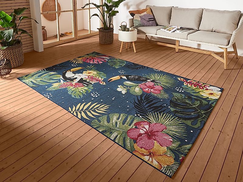 HANSE Home Outdoorteppich »Tropical Dream«, rechteckig, 3 mm Höhe, In-& Out günstig online kaufen