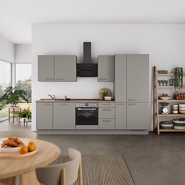 nobilia® Küchenzeile »"Laser II", Ausrichtung wählbar, Breite 300 cm« vormo günstig online kaufen