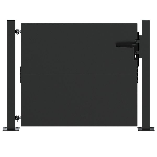 vidaXL Gartentor Gartentor Schwarz 105 x günstig online kaufen