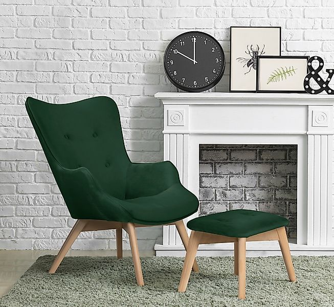 Home affaire Sessel "Nicko" wahlweise mit und ohne Hocker günstig online kaufen